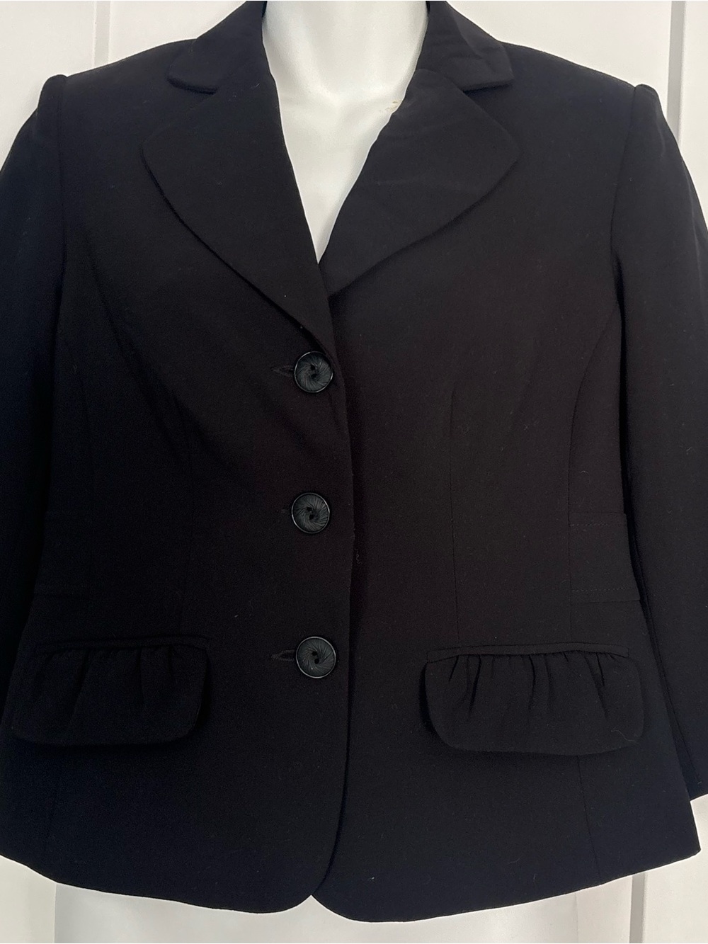 cleo Black Women's Tailored Blazer with Flap Pockets